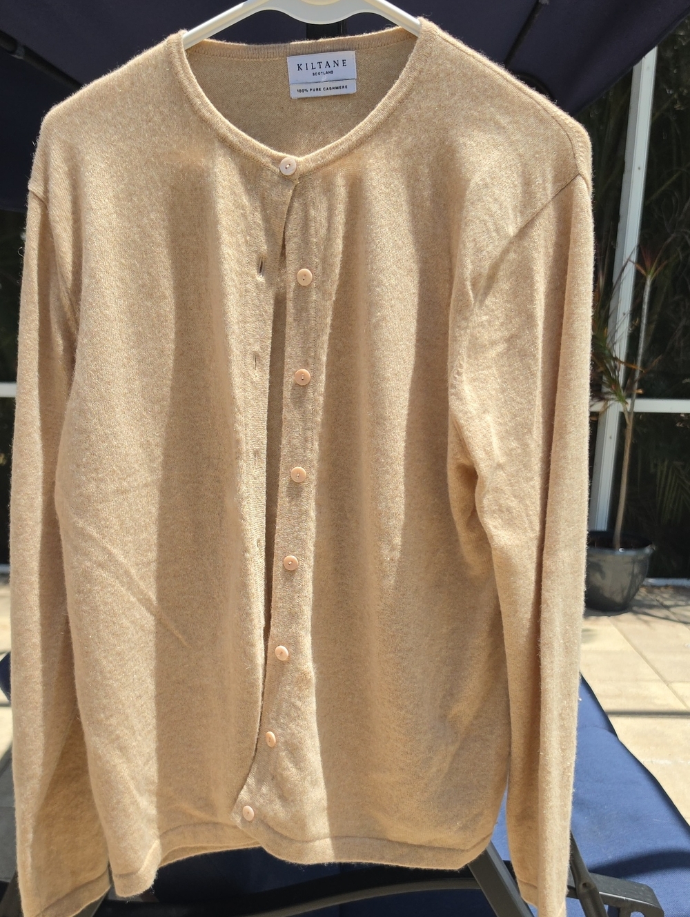 KILTANE Cashmere Button Cardigan - Beige